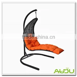 Hot Sale Audu Rattan Hammock Swing Bed With Stand thumbnail-1