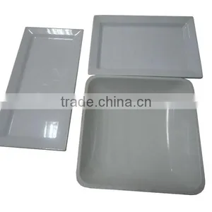Silver Plastic Charger Tray thumbnail-2
