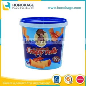 730ml IML PP Packaging Custom Cookie Boxes,Plastic Biscuit Packaging Suppliers thumbnail-1