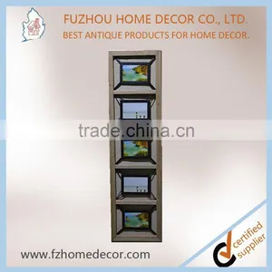 Hot Seller Decorative Antique Wooden Photo Frame With Metal Multi Opening thumbnail-5