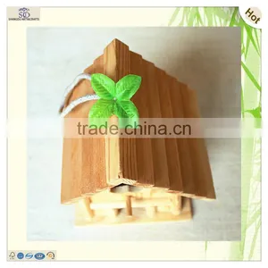 Fancy String Hanging Door Flower Cut Wood Birdhouses thumbnail-6