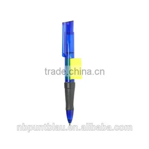 Ballpoint Pens in Plastic Case With Memo Stickers and Rubber Grip thumbnail-2