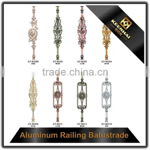 Luxury Design Decorative Powder Coated Aluminum Indoor Stair Handrail thumbnail-4