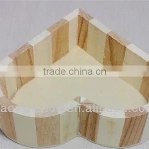 Heart Shaped Shape Gift Wooden Box For Party Decor thumbnail-4