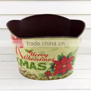 2016 New Design Paper Decal Metal 3L Bucket for Garden Wholesale thumbnail-1