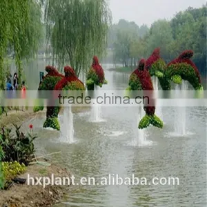 Small Sculpture Aritificial Green Sculpture Plastic Fake Plant Artificial Sculpture Artificial Plastic Statue thumbnail-6