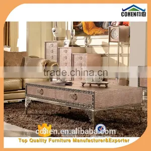 Top One Quality Crocodile Shape Stainless Steel Coffee Center Table With Chests thumbnail-1