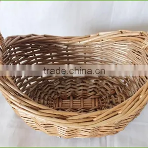 Durable Wicker Gift Basket Boat Shape Cane Basket With Handle thumbnail-5