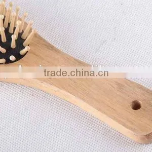 Elastic Massage Wooden Comb With Hanging Hole/hair Brush thumbnail-2