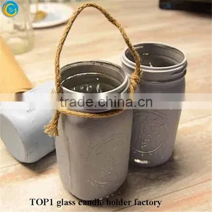 Homemade Snow Globe Mason Jar Hanging Glass Jar Lamp thumbnail-6