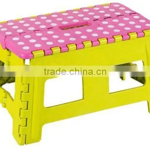 Good Quality Nice Looking Anti-Slip Plastic Folding Step Stool Folding Plastic Stool 450721 thumbnail-2