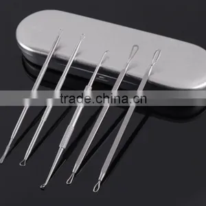 Blackhead & Blemish Remover Kit Facial Pimple Acne Spot Extractor Tool Best Comedone Removal Kit With Free Metallic Box thumbnail-1