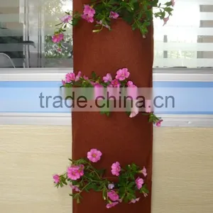 3 Pockets Wall Hanging Plant Bag Indoor Growing Bag thumbnail-1