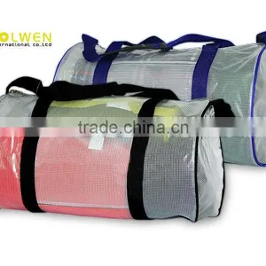 Round Clear PVC Sport Duffle Bag thumbnail-1