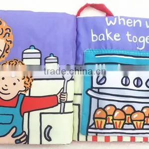 Hot Intelligence Development Baby Kids Educational Cloth Books Soft Series Colorful Fabric Kid Learning Book thumbnail-5
