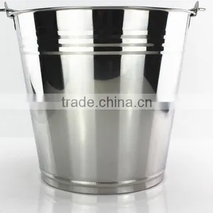 Cheap Stainless Steel Metal Beer Ice Bucket With Handle thumbnail-4