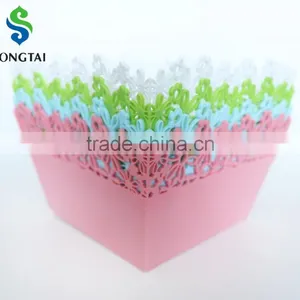 2016 New Style Plastic pp Square Fruit Basket With Sunflower thumbnail-6