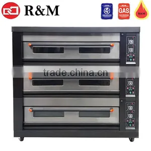 3 or 4 Deck Pizza Oven,gas Oven With Steam,commercial Pizza Oven With Stone Floor thumbnail-1