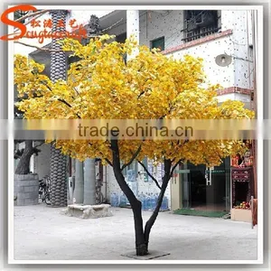 New Design Artifical Wishing Tree Plastic Tree Fake Artificial Golden Artificial Trees for Sale thumbnail-6