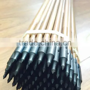 Black Tapered Bullet Arrow Points Crimped On Bamboo Shafts For Bow thumbnail-1