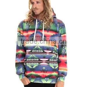 Wholesale Aztec Print Mens Pullover 100 Polyester Hoodie thumbnail-3
