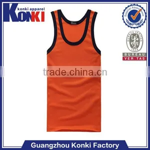 Wholesale 100 Cotton Fitness Tank Top Follow Your Own Design and Logo thumbnail-1
