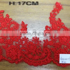 2017 Colorful Embroidery Lace Trims Lace Appliques Patches Wedding Dress Decor Supply thumbnail-6