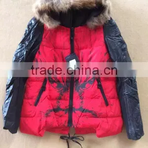 GZY Down Jacket Women Good Qualitmixed Coat High Quality Light Weight Whoelsale Guangzhou 2017 Stock Wearble Warm thumbnail-1