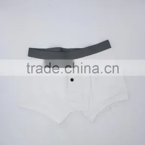 White Underwear Boxers Men Woven Logo thumbnail-2