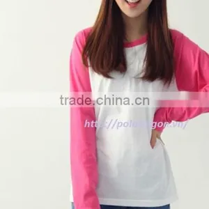 Women t - Shirt 3/4 Sleeve Raglan Baseball, 100% Cotton thumbnail-4