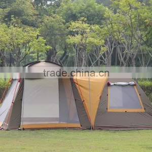 T22 Double Big Camping Tent 2 Room Family Tent 3-4 People thumbnail-1