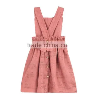 New Fashion Baby Boutique Clothing Pinafore Dress Latest Dress Designs Photos Kids Summer Dress thumbnail-2