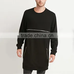 Wholesale Make Your Own Crew Neck Black Tall Sweatshirts Mens Sweatshirts thumbnail-1