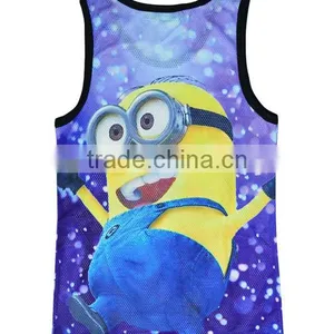 Custom Eco Friendly Cotton Elastane Sport GYM Stringer Sexy Undershirt thumbnail-2