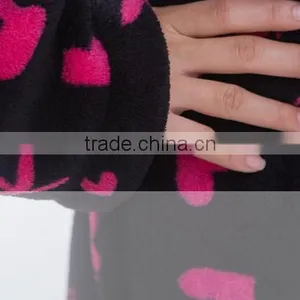 Women 100 Polyester Printed Hooded Adult Bathrobe thumbnail-5