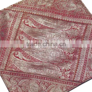 Paisley Indian Decorative Pillows Zari Decor Living Room Decorative Pillowcases thumbnail-2