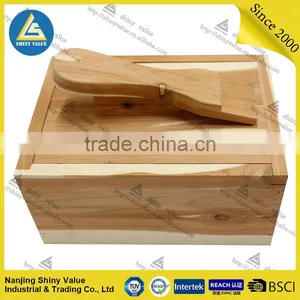 Factory Directly Supply Custom Solid Wood Shoe Storage Box in Cedar Wood thumbnail-1