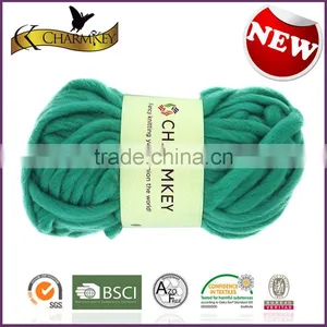 Charmkey Hot Sale Thick Knitting Yarn Acrylic Polyester Blended Yarn for Scarf Knitting thumbnail-1