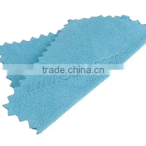 Hot Selling Blue Square Velveteen Custom Jewelry Polishing Cloth thumbnail-3