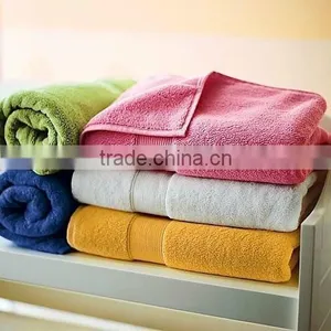100% Cotton Solid Dobby Terry Towel Hotel Towel thumbnail-1