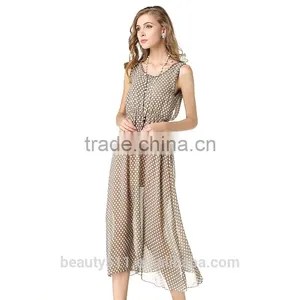 Hot Sleeveless O-Neck Xxl Size Women Summer Dress Casual Sexy Long Party Dresses For Fat Girls SD60 thumbnail-3
