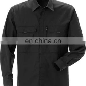 High Quality Construction 100 Cotton Work Shirts Anti Static fr Safety Work Shirt thumbnail-3