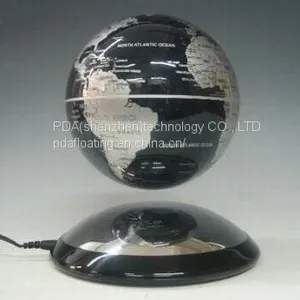6 Inch Metal Base Ufo Magnetic Floating Globe thumbnail-4