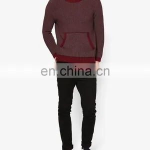 Fashion Shrug Wool Knit Sweater Christmas Winter Full Sleeve Pullover Sweaters for Men thumbnail-5
