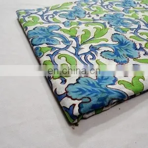 Indian Hand Block Printed Cotton Fabrics From India Wholesale Price thumbnail-1