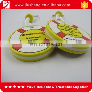Factory Direct Supply Round EVA Key Chain Rings With Two Sides Printing Logo Key Holder thumbnail-1