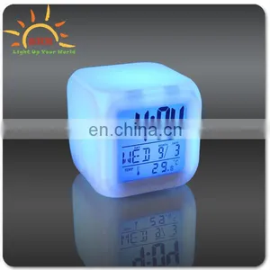 Rotate the Multi-function Clock 7 Colour,LED Backlight Alarm Clock thumbnail-3