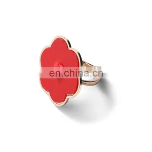 Custom Mobile Phone Diamond Flower Shape Finger Phone Ring Holder thumbnail-4