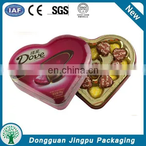 Vintage Heart Shape Tin Box, Perfect For Chocolate Decor , Cookie Tin Heart Shape for Girlfriend Gift thumbnail-5
