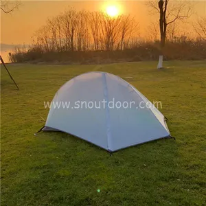 1 Person Tent 1.4kg One Man Ultralight Hiking Equipment Waterproof SNZP015 Single People Double Layers Tents Outdoor Camping thumbnail-3